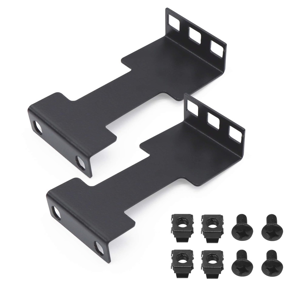 Server Rack Depth Extender 1U Recessed Rack Extender Deep Mount Adapter Kit f...