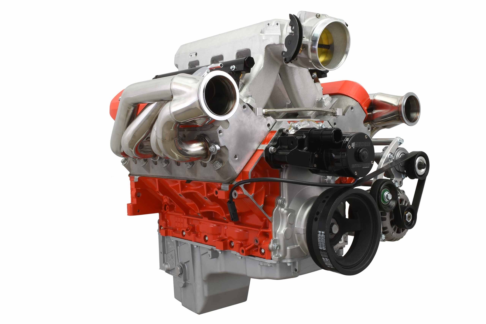 LS Low Mount Alternator Bracket for Electric Water Pump w/ Tensioner - Truck