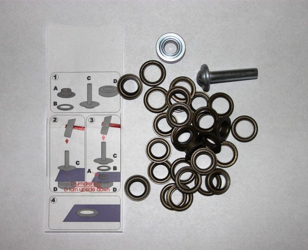 Eyelets Windscreen Old Copper 50 Piece 4mm Inside Impact Tool Perforation Tool