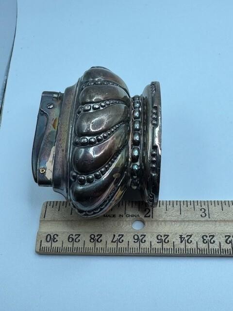 Ronson Crown Table Lighter - Silver Plated