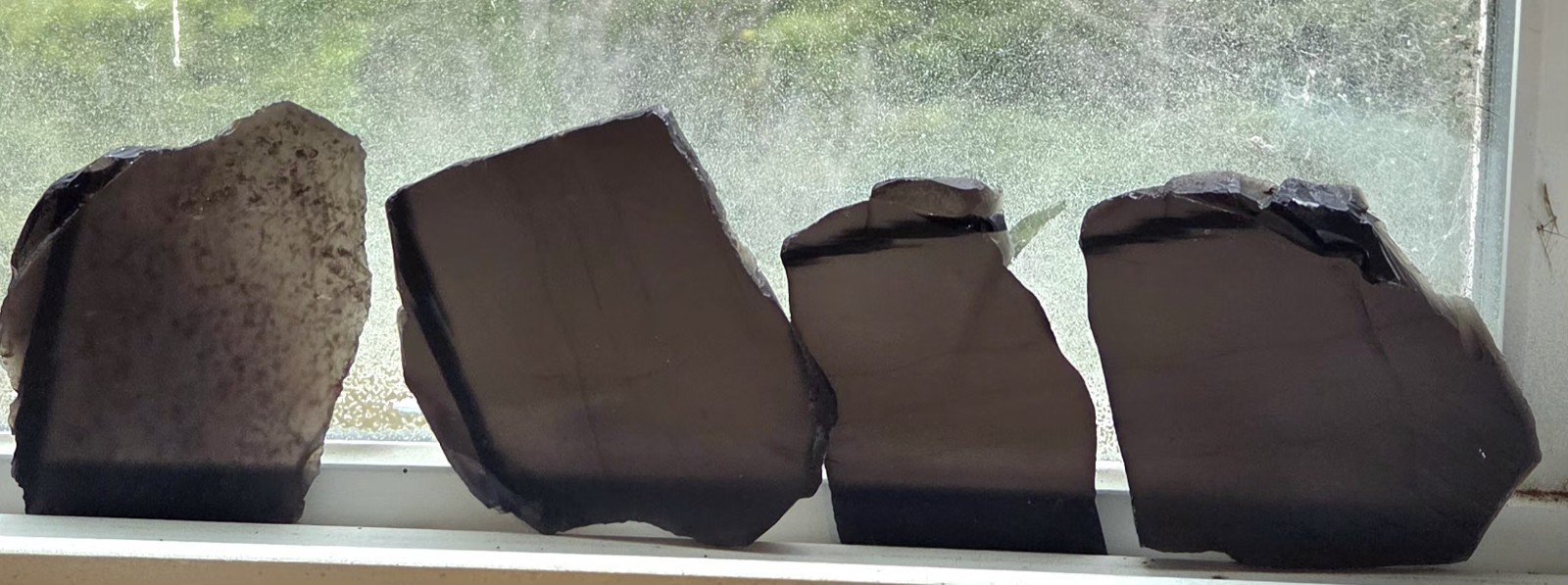 Obsidian Slabs For Knapping Tumbling Unknown Area And Kind 1 LB Free Shipping!