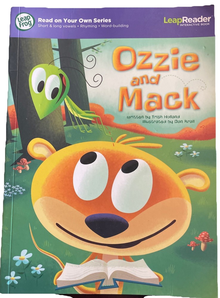 LeapFrog LeapReader Ozzie And Mack Learning Interactive Book Short & Long Vowels
