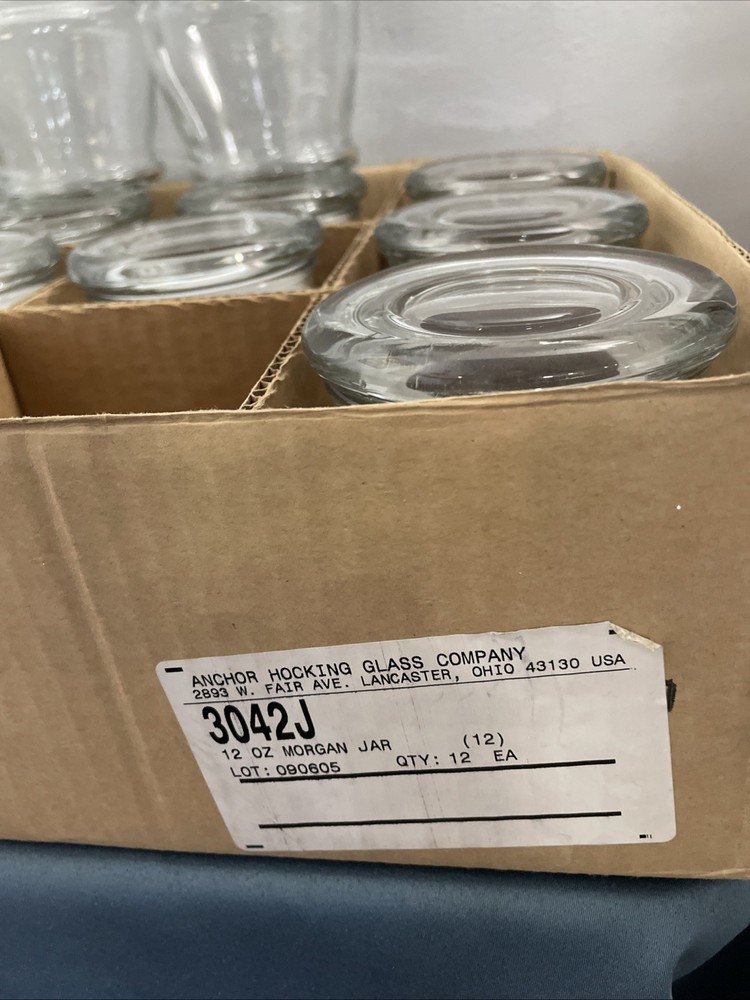 One Dozen 12oz Morgan Jars