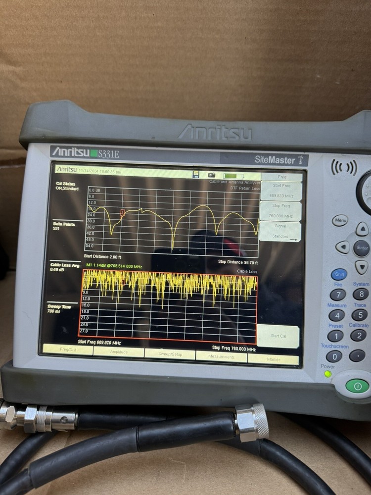 Anritsu Site Master S331E Cable Antenna Analyzer 4GHz SiteMaster Tested Working