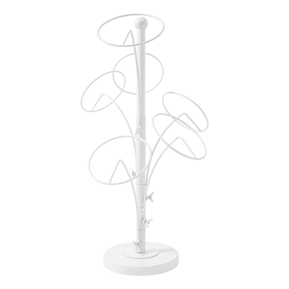 Modern Hat Stand 6 Hooks Hat Storage Display Holder Adjustable Height Hat Rack