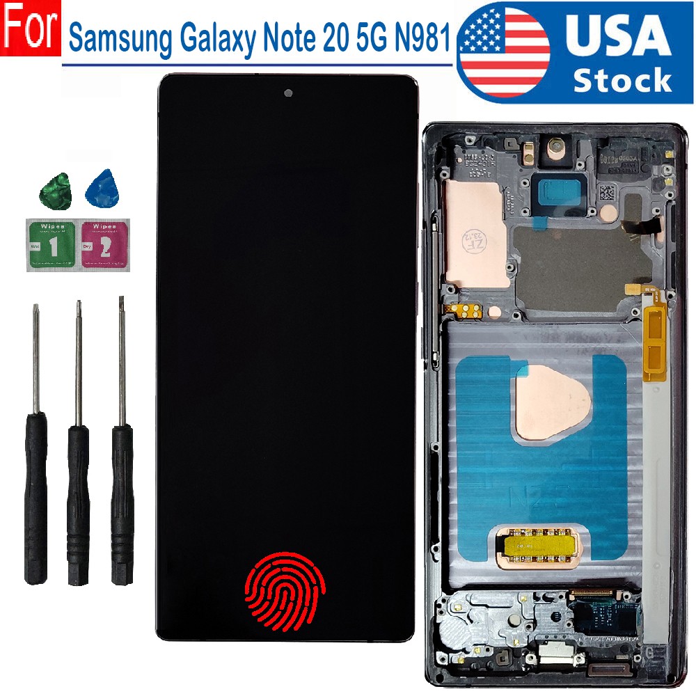 Replacement OLED For Samsung Galaxy Note 20 5G LCD Display Touch Screen Frame