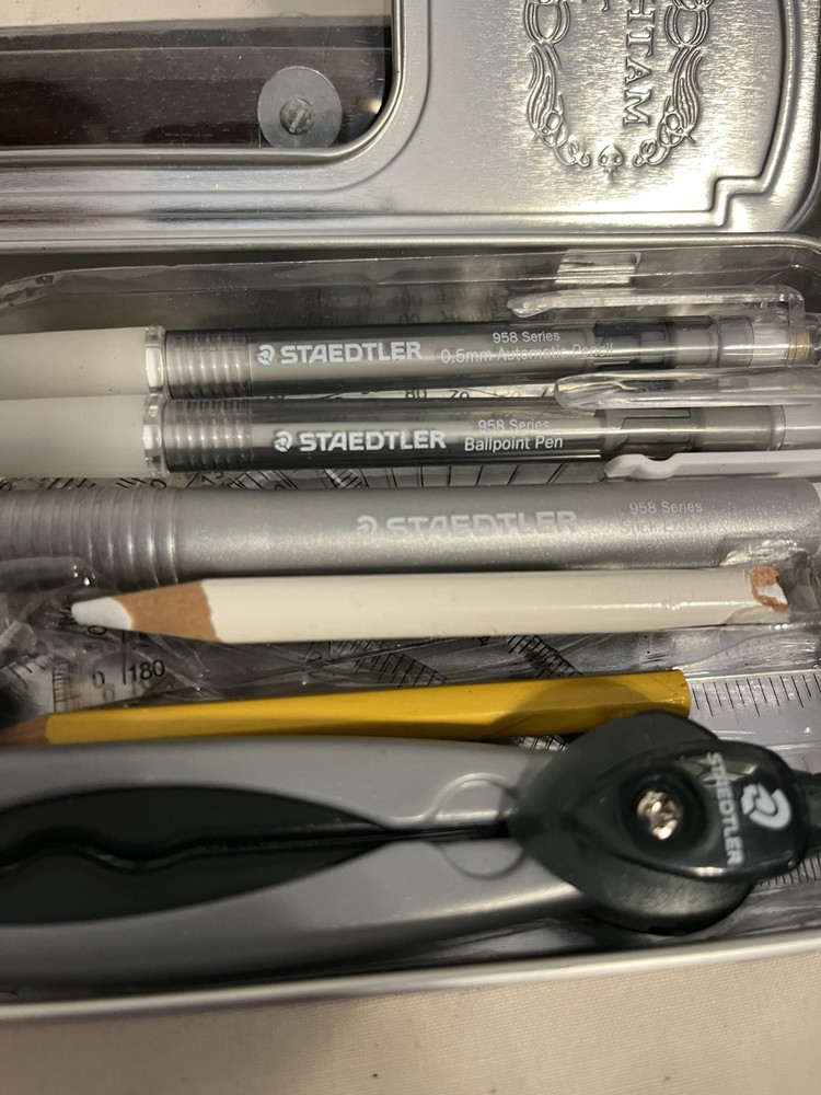 Staedtler Mathematical Tools Compass Protractor Pencil & Sharpener Eraser Pen A1
