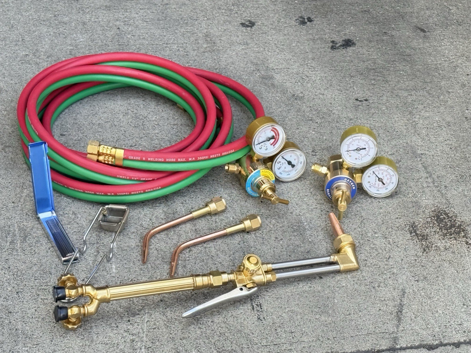 HVAC Pro Oxygen & Acetylen Victor Type Welding & Torch Cutting Brazing Tool Set