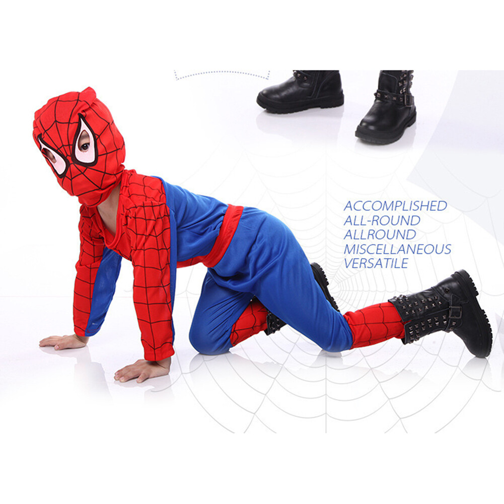 The Amazing Spiderman Jumpsuit Spider-man Kids Baby Boy Bodysuit Cosplay Costume