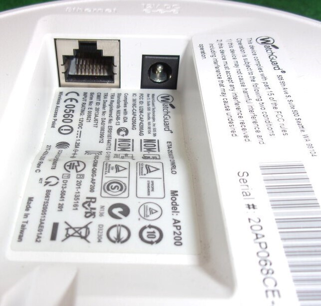 WatchGuard AP200 Wireless Access Point SEE NOTES