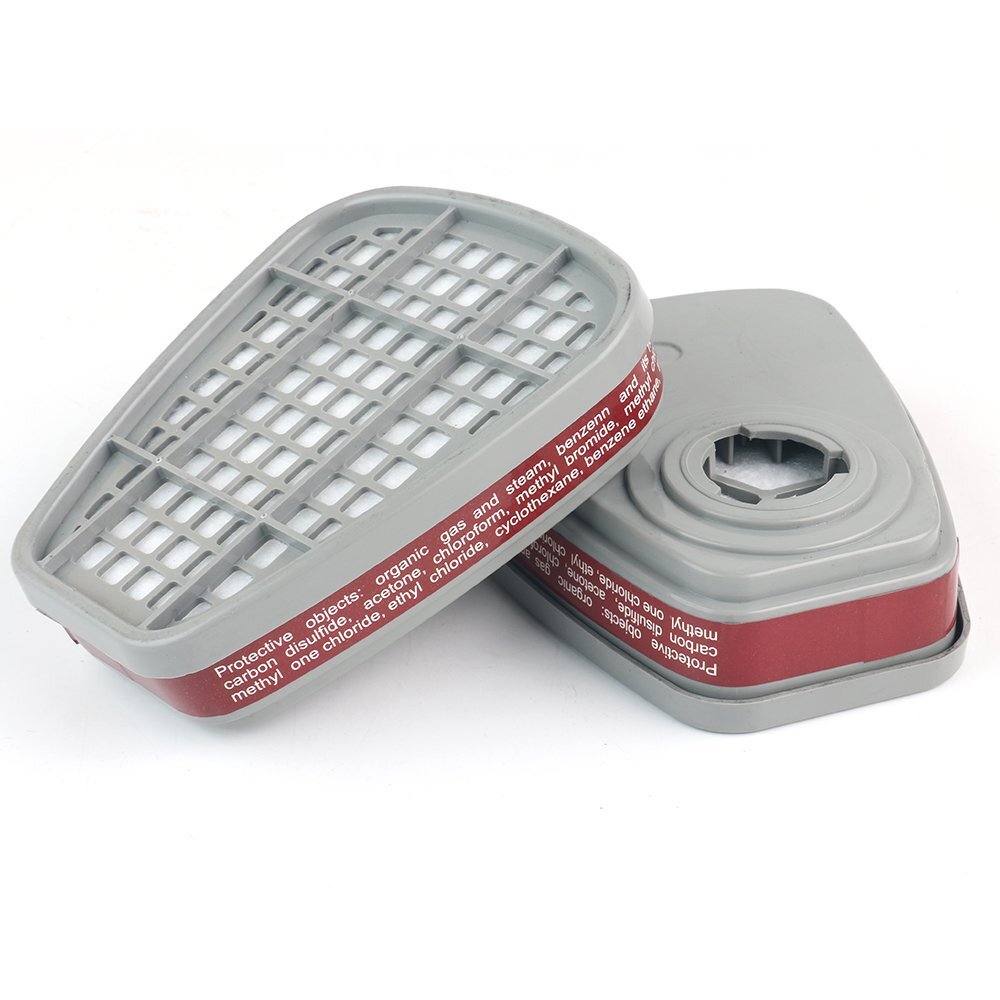 17 in1 Half Face Gas Mask Facepiece Spray Painting Respirator Safety Suit F 6200