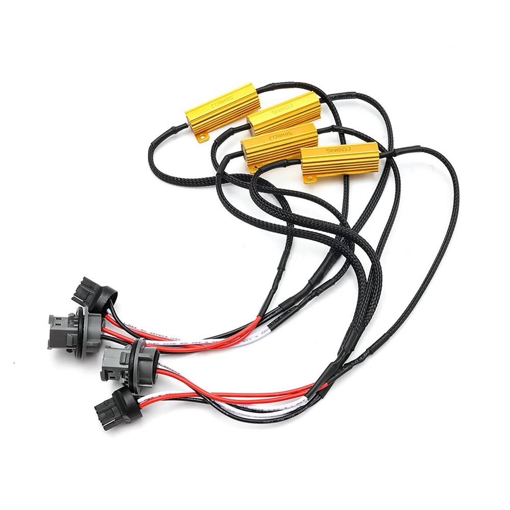 Wire LED Resistor Canceler Error Decoder 7443 Harness Brake Stop Tail Replace
