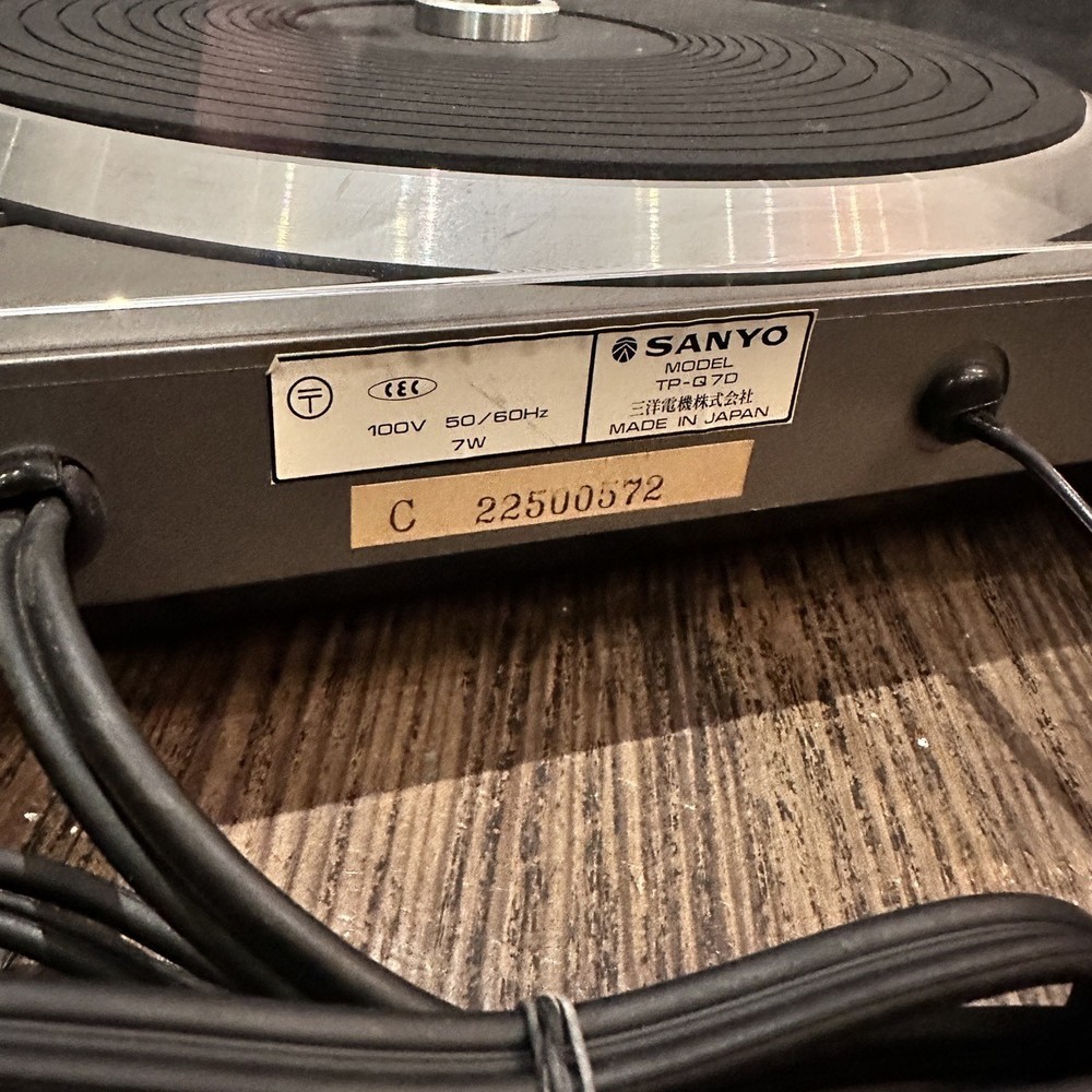 Sanyo OTTO TP-Q7D Direct Drive Automatic Turntable Quartz Tested FullyFunction