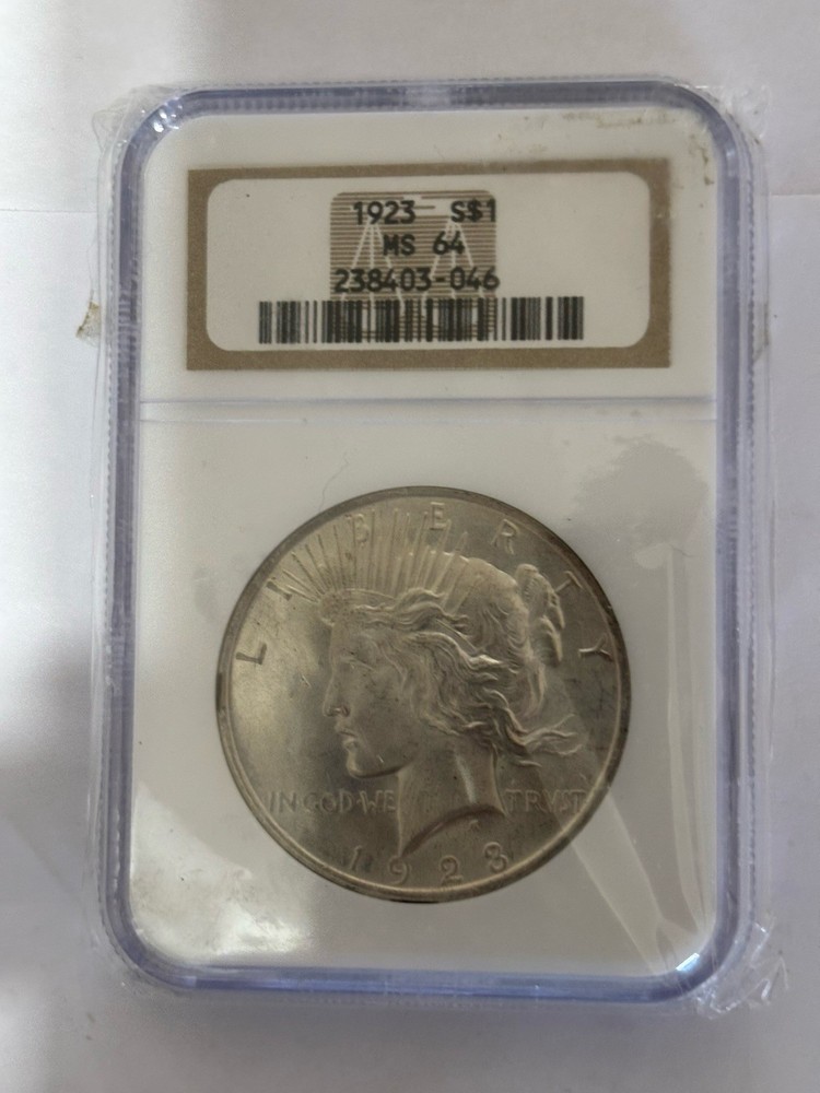 1923 Peace Dollar NGC MS64 And Very Nice