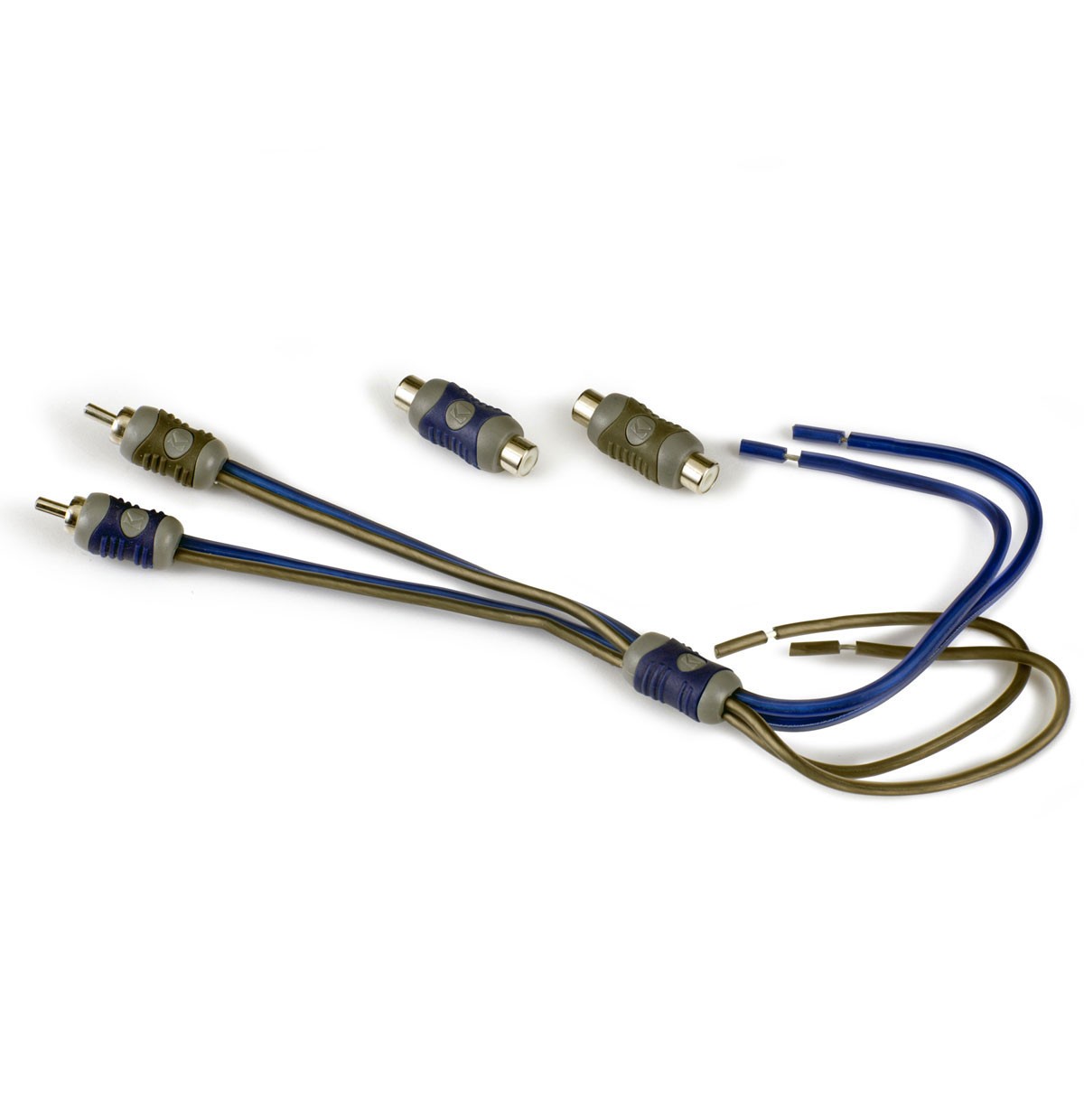 Kicker 46KISL Car Audio Amp Amplifier Speaker Wire to 2 Channel RCA Adapter KISL