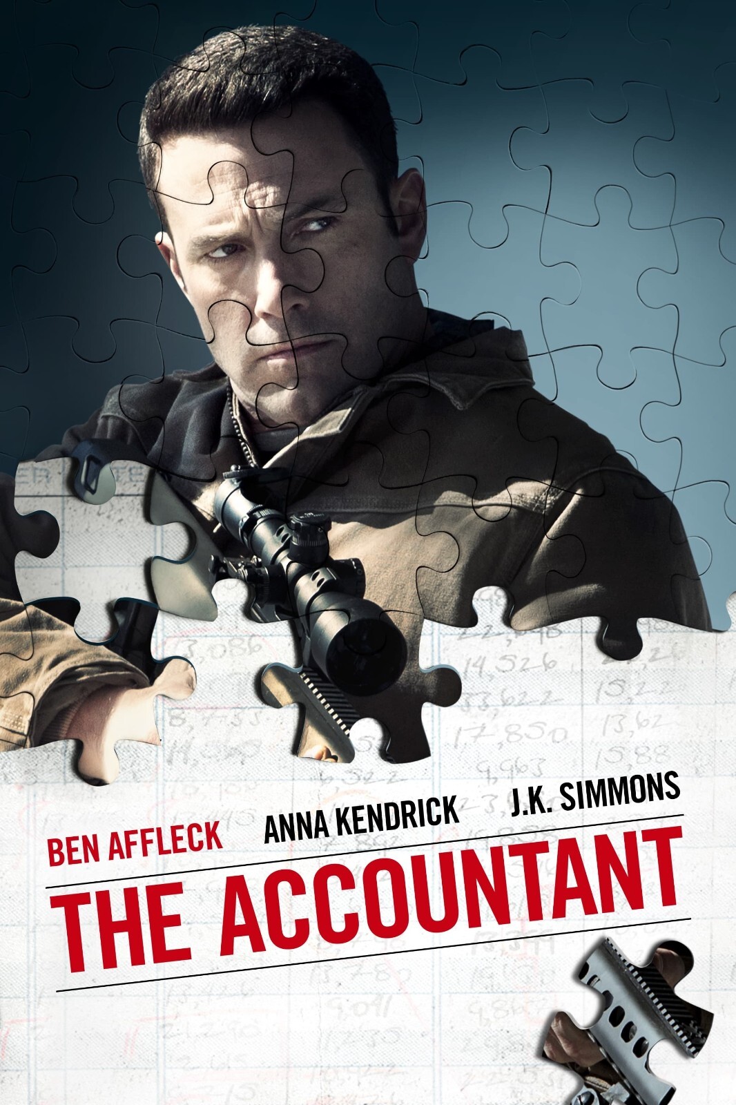 The Accountant Movie Poster 2016 - Ben Affleck - 11x17 Inches | NEW USA