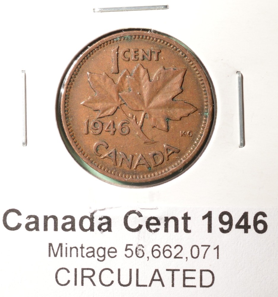 1946 Canada Penny - Average Circulated