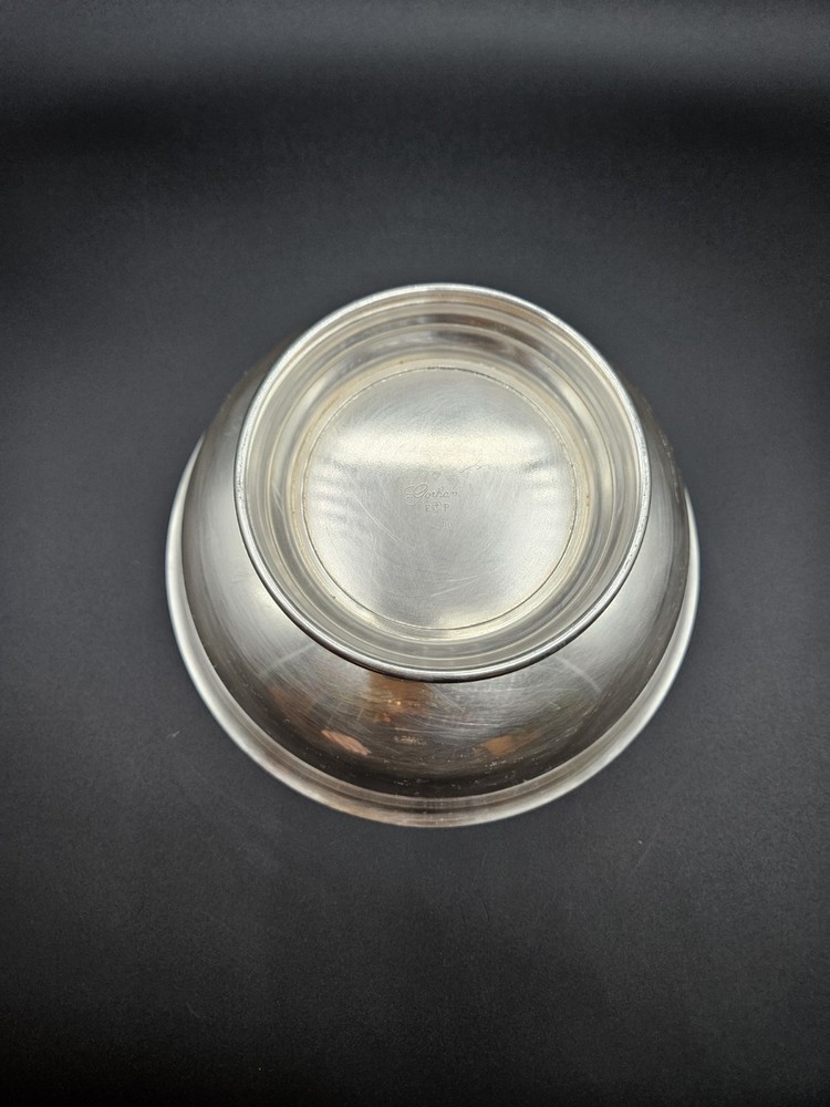 Vintage Gorham Electrum Plate 8" Diameter Footed Bowl YC780