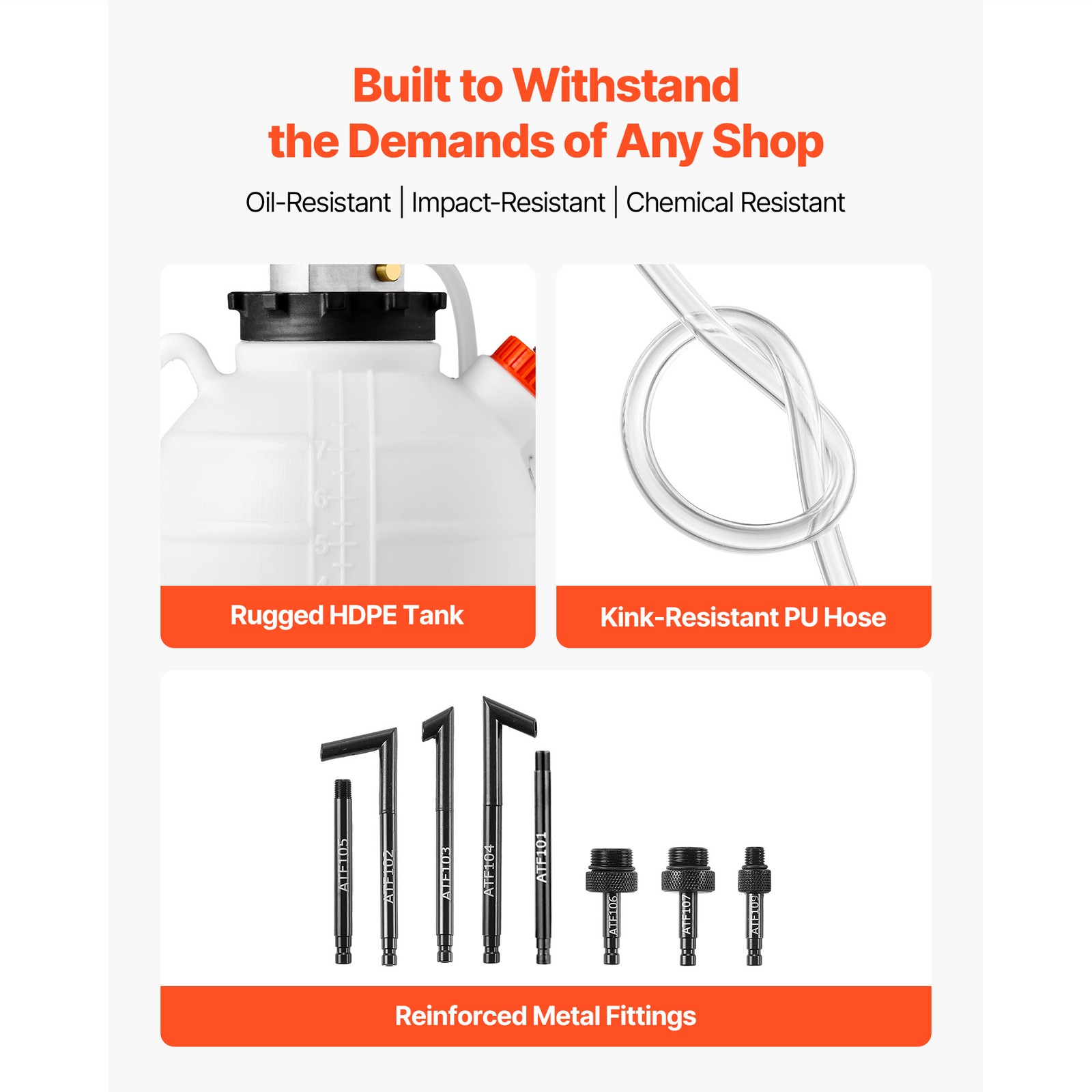 Uimoso Manual Transmission Fluid Pump 1.98 Gal ATF Refill Kit for Fluid Transfer