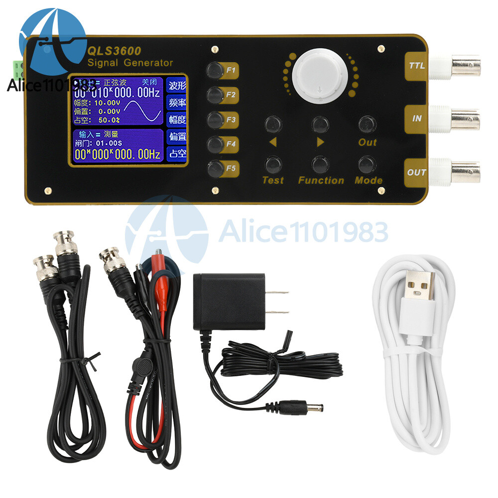 QLS3600S 2.4-in TFT Arbitrary Wave DDS Function Signal Generator/Frequency/Pulse