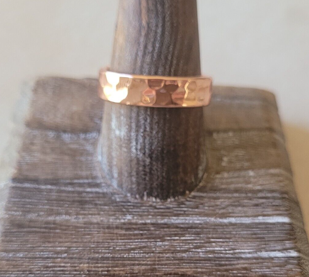 Pure Copper Magnetic Ring - Men Women Arthritis Adjustable Ring Hammered
