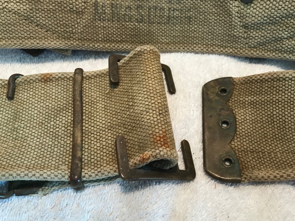 WW1 British Army P-08 Web Combat Belt
