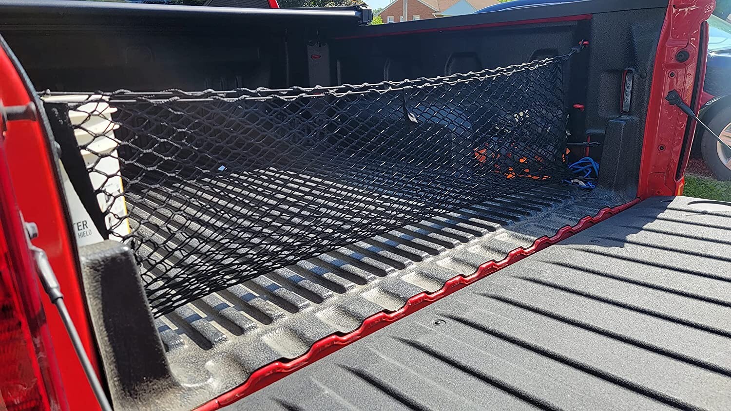 Rear Trunk Envelope Style Cargo Net for CHEVY SILVERADO GMC SIERRA 2013-2024 New