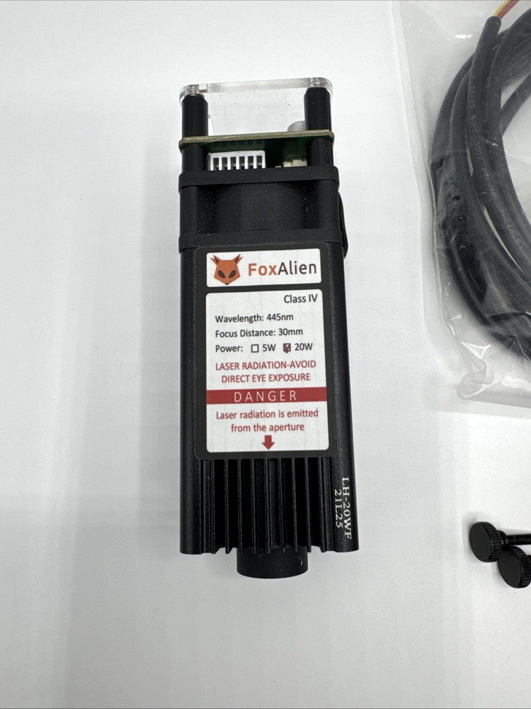 20W Fixed Focus Blue Laser Module Kit