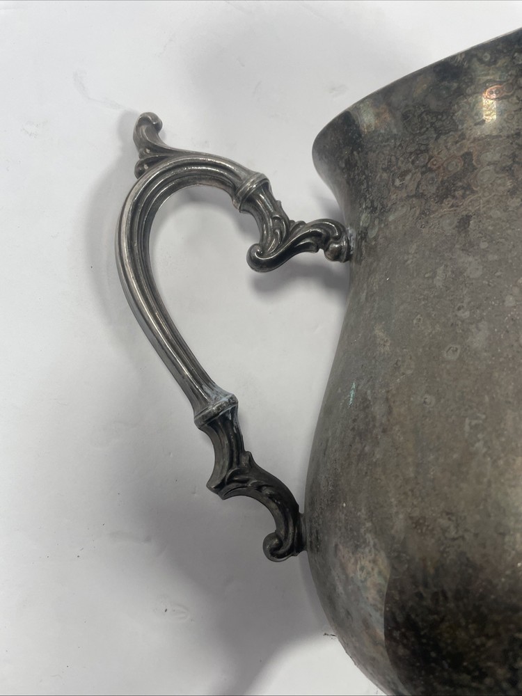 WM Rogers 817 Vintage Silver Water Pitcher 9 Inch