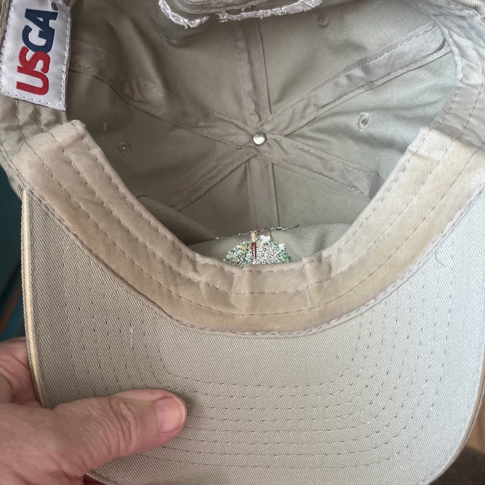 US Open 2013 Merion USGA Beige Cap Hat Adjustable