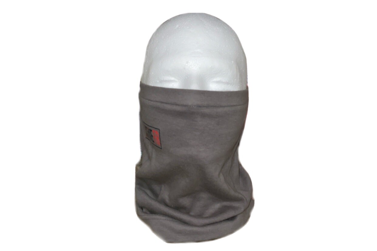 PROACTIVE FR Flame Resistant Face Muffler Gaiter Mask- Fire Retardant GREY GRAY