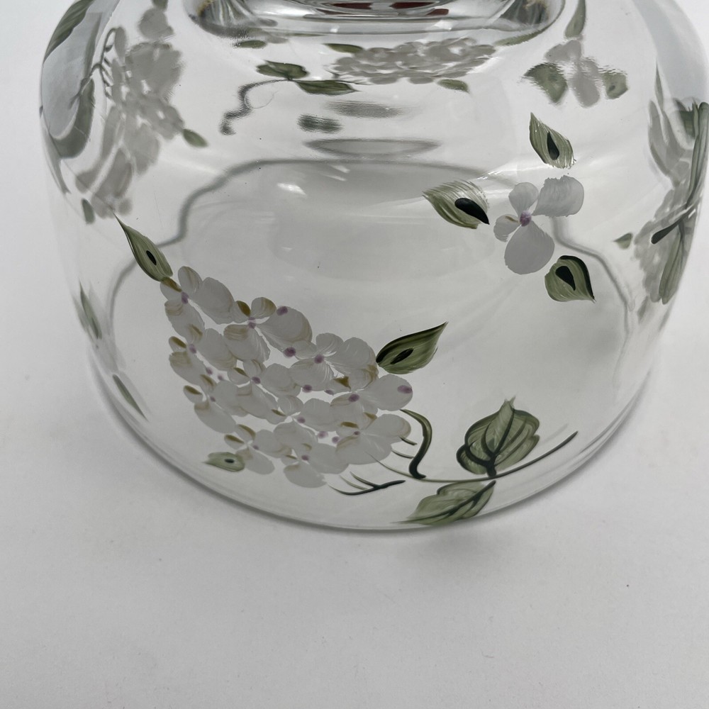 Vintage Hydrangea Cake Plate with Lid