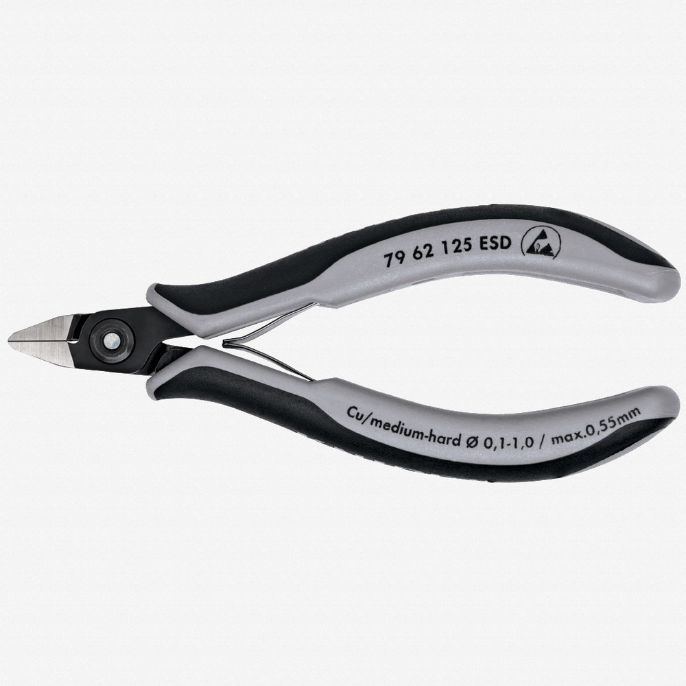Knipex ESD Precision Electronics Diagonal Cutters Pointed Head w/ Lead Catcher -