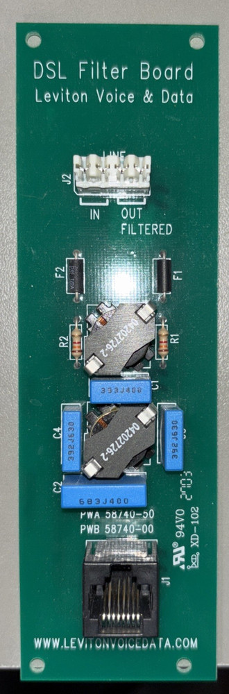 Leviton DSL Filter Module Without Bracket Used
