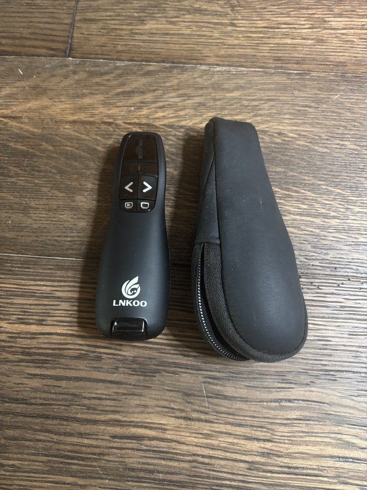 LNKOO Wireless Presentation Remote with Laser Pointer – Includes Case