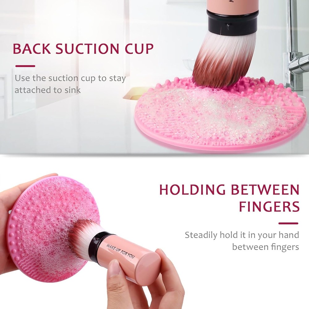 Makeup Brush Cleaner, Make Up Brush Cleaner Cleanser Solution + Brush Cleaning