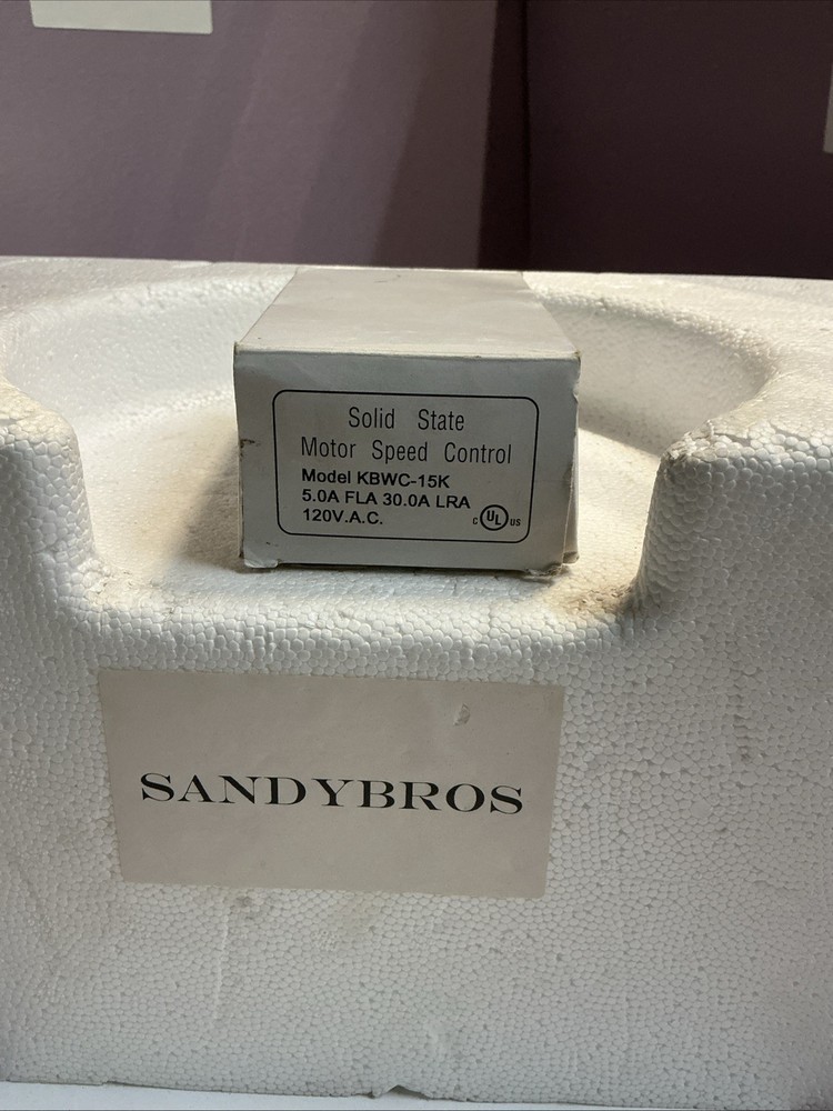 KB Electronics KBWC-15K Solid State Motor/Fan Speed Control 5 Amp 120VAC