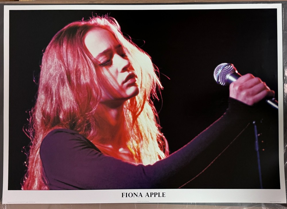 FIONA APPLE Live on Stage vintage UK poster 1990s NOS deadstock 24"x36"