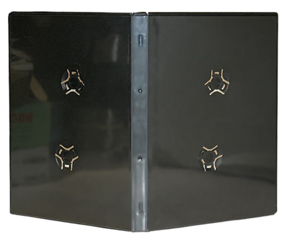 100 Pack Standard Black DVD 5 Disc 14mm Premium Replacement Cases