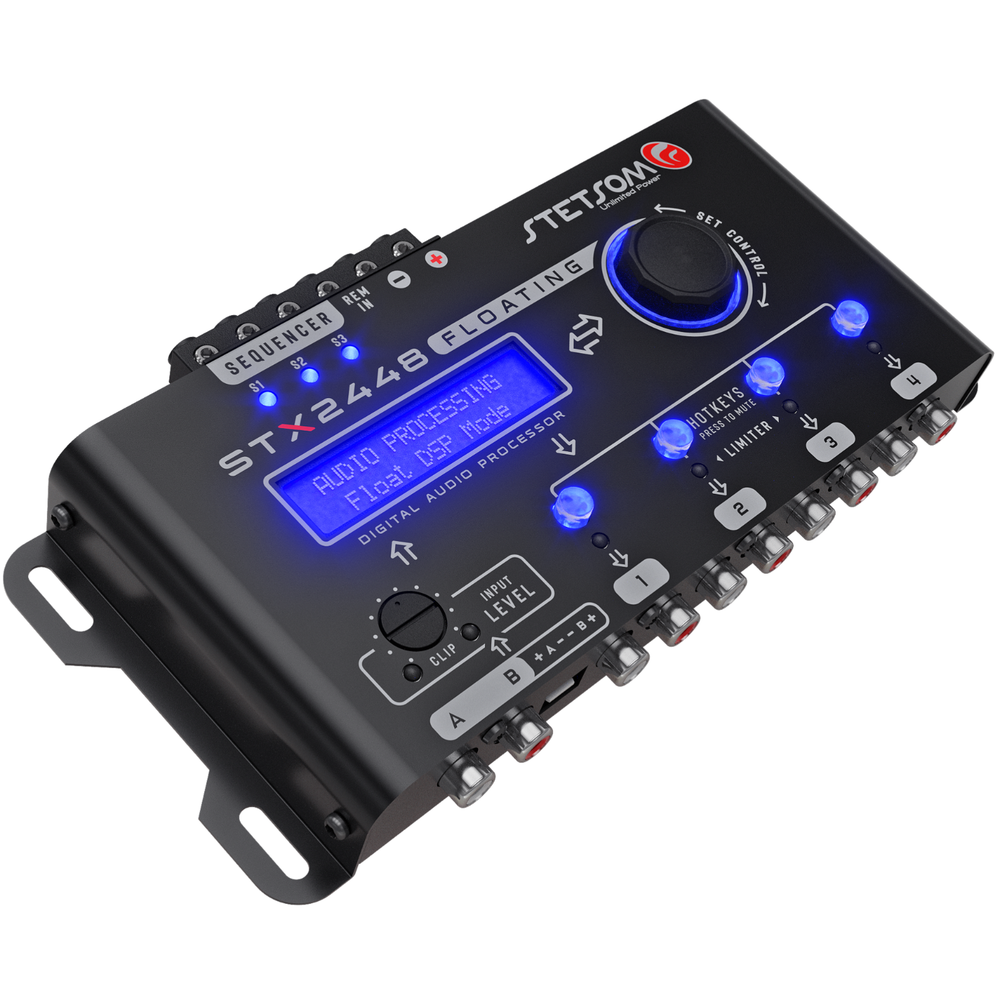Stetsom STX 2448 Floating - DSP, Car Audio Processor, RCA & High Input