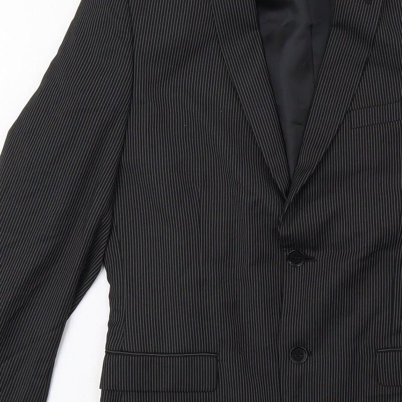 H&M Mens Silver Polyester Blend Blazer Size 38