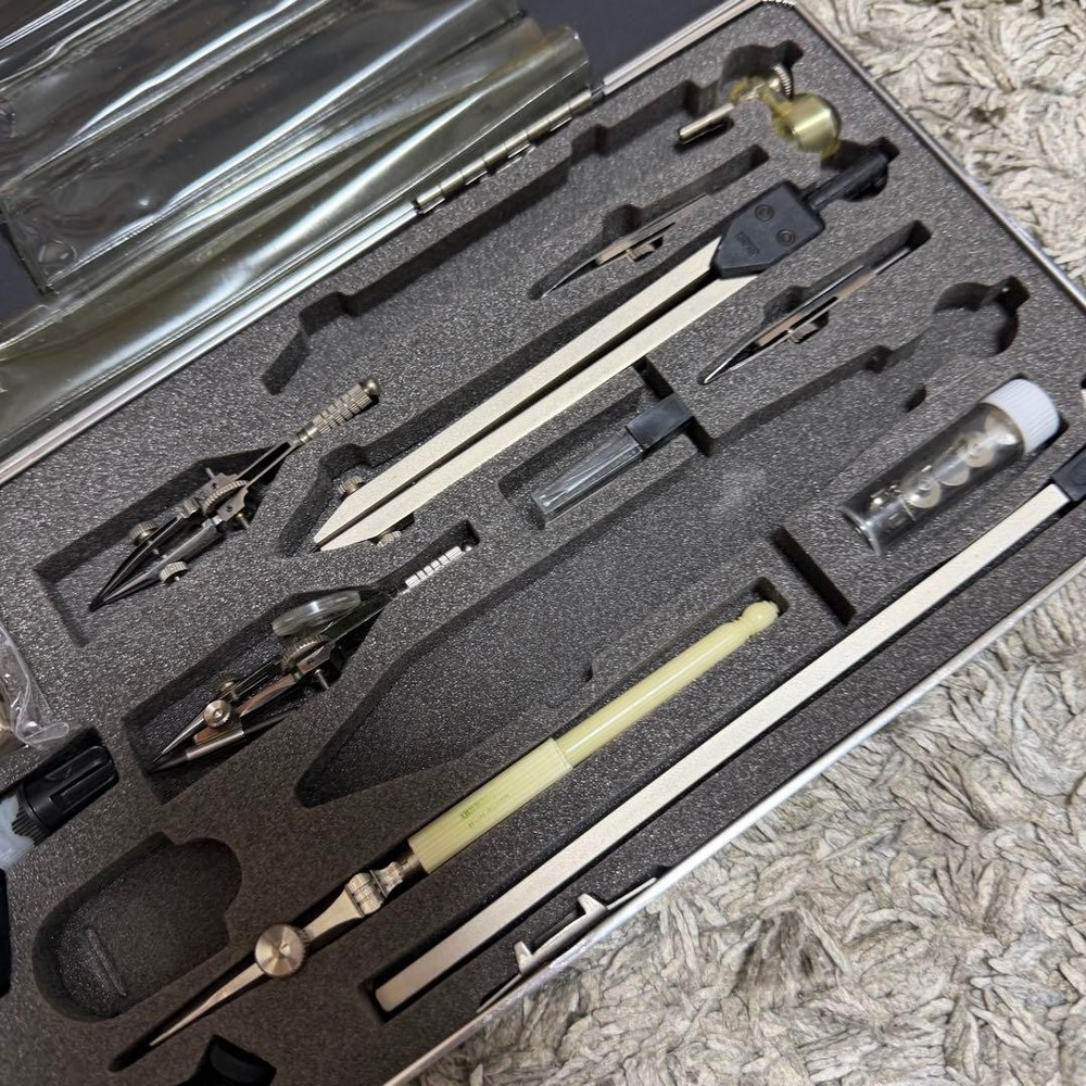 Drapas Drafting Set Compass Protractor Divisor Ruler