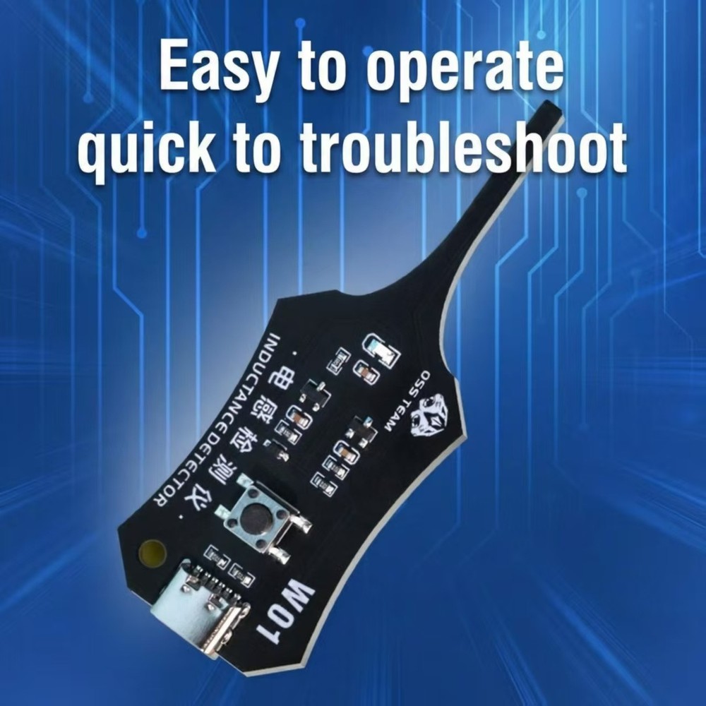 Inductance tester, electronic component, electronic mainboard fault detection