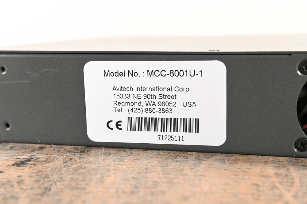 Avitech MCC-8001U Image Scaler / Processor CG01CA0