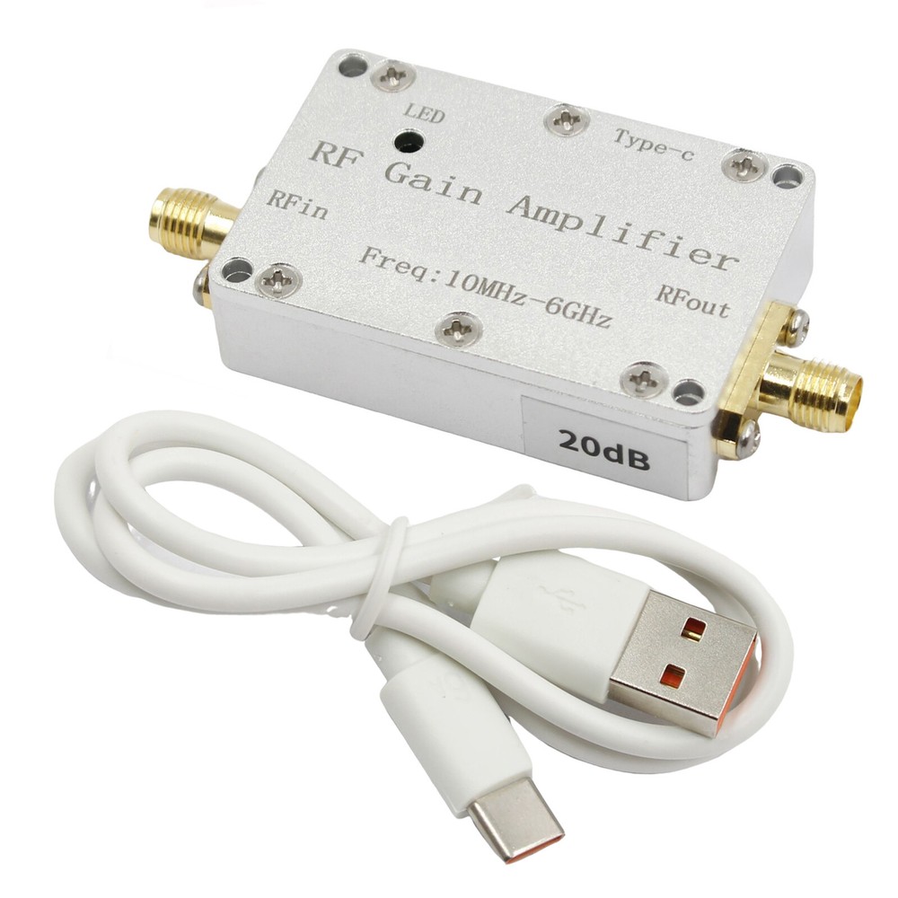 10M-6GHz RFAmplifier 20dB High Gain Driver Receiving Amplifier Receiver System B