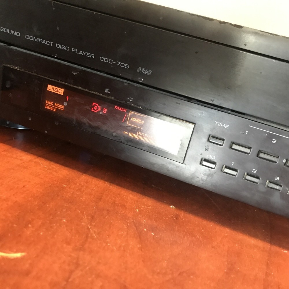 Yamaha CDC705 Compact Disc Automatic Changer 5 Disc Carousel No Remote Need Belt