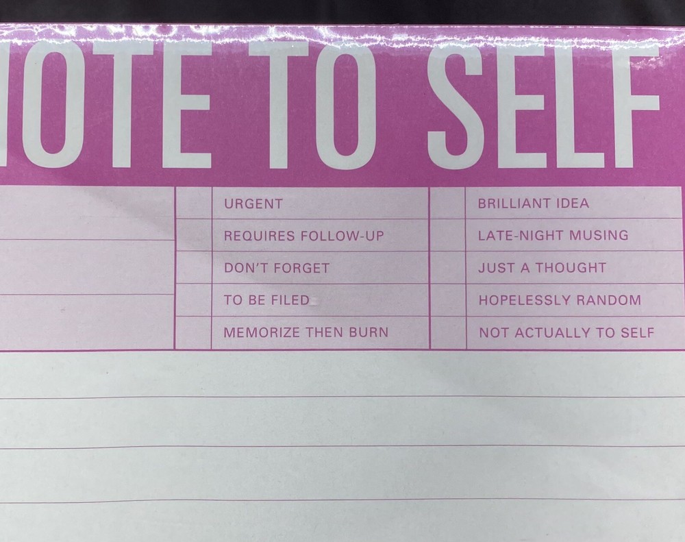 Knock Knock Pads Note To Self 60 Sheets
