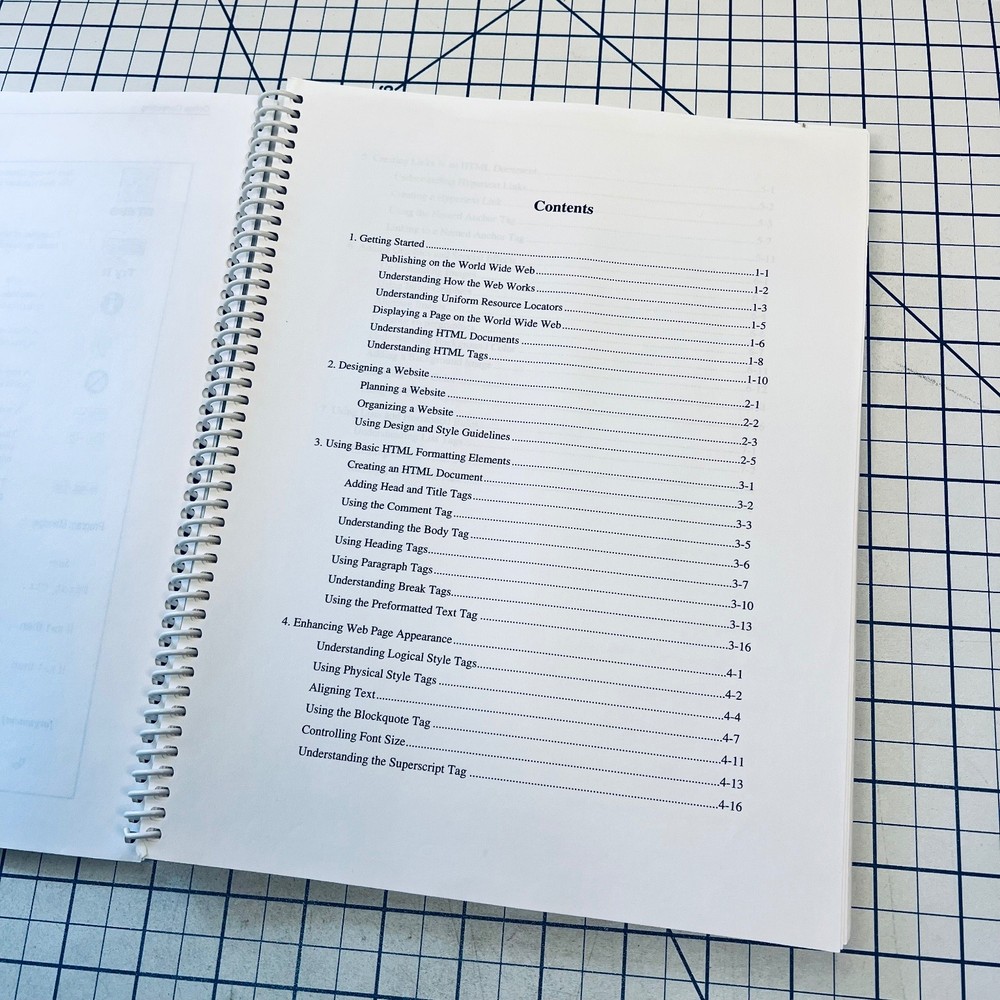 HTML Introduction Technology Courseware Manual 1997 Online Vintage Guide