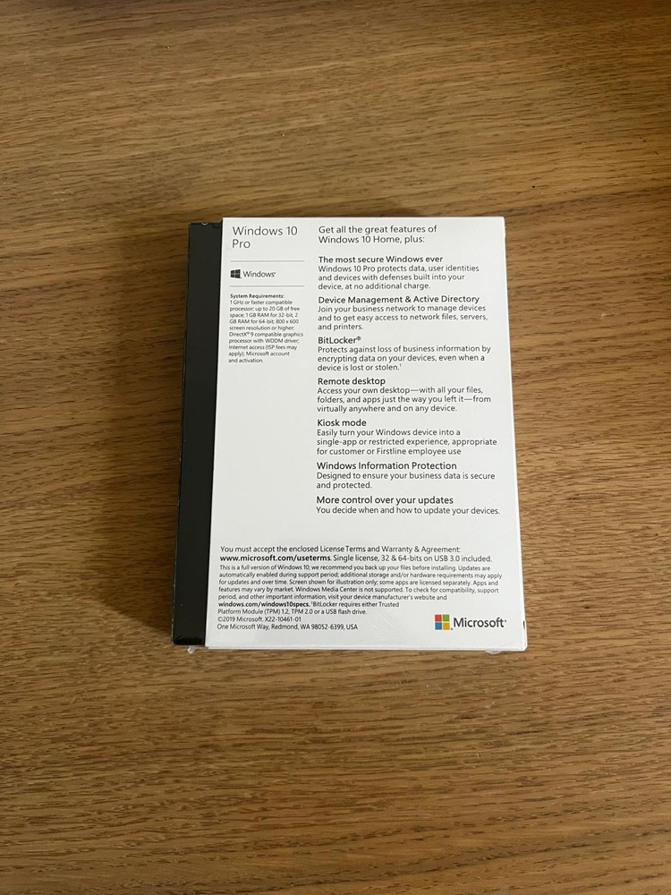 Microsoft Windows 10 Pro 64bit - New Sealed USB 1 PC