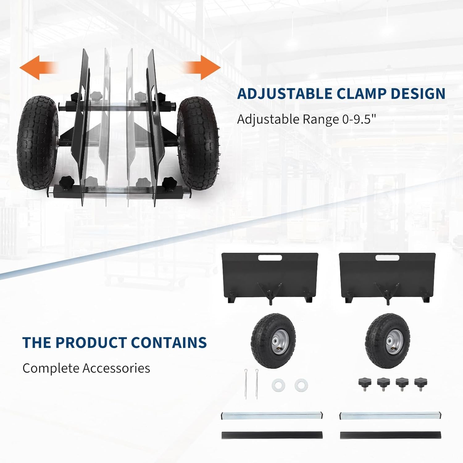 Panel Dolly Drywall Mover Cart Heavy Duty 600LBS Capacity for Wood Panels Black